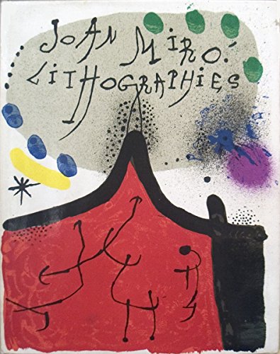 multicolored lithographed cover of book on artist Joan Miro